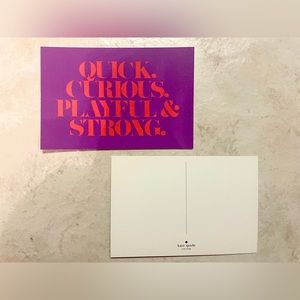 Kate Spade New York Collectors item Postcard set of 25